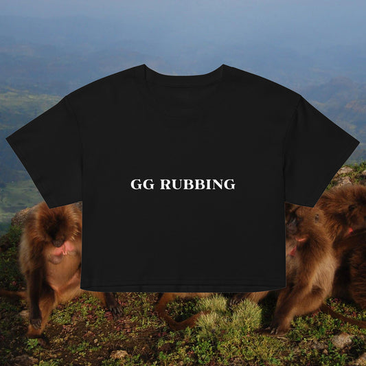 "GG RUBBING" crop top