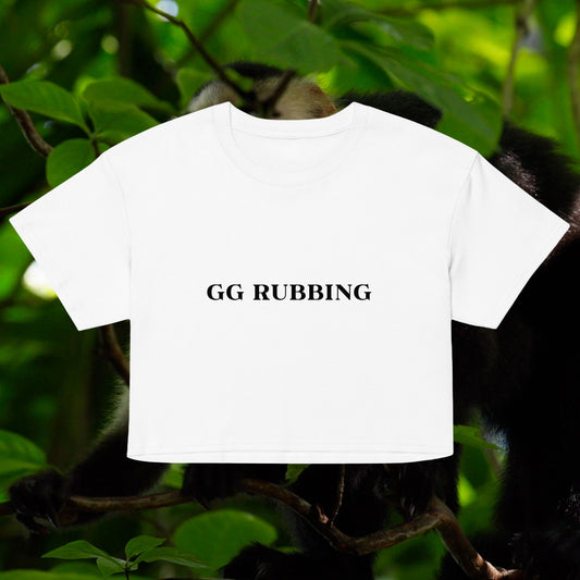 "GG RUBBING" crop top