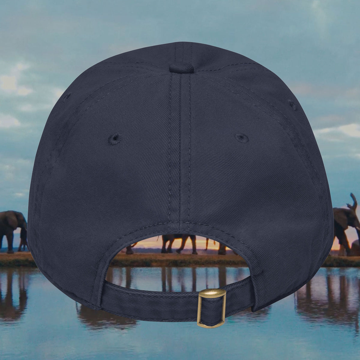 "GG RUBBING" cap, navy