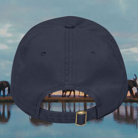 "GG RUBBING" cap, navy